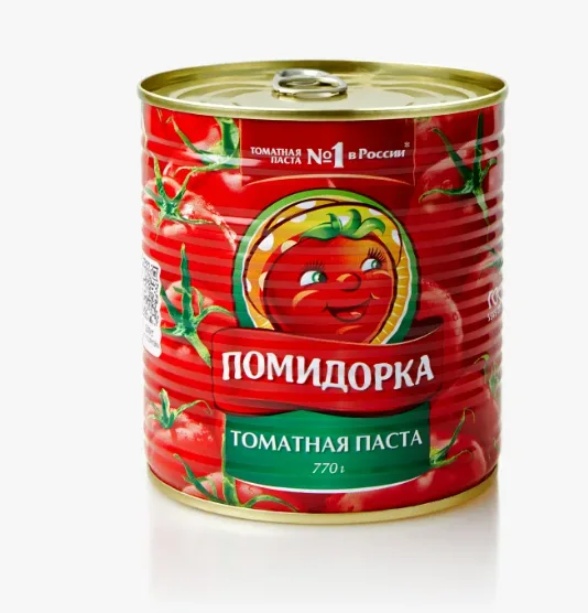 Горячая томатная масса (перед подачей на дозатор)