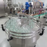 Линия розлива томатной пасты - Поворотный стол подачи пустой тары - Rotary Bottle Unscrambler