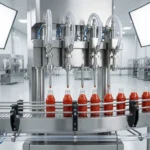 Уровень кетчупа достигает 70%; форсунки начинают слегка приподниматься.