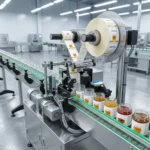 Линия розлива томатной пасты - Карусельный этикетировщик банок - Rotary Positioning Labeler