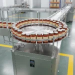 Линия розлива томатной пасты - Поворотный стол накопления банок - Accumulation Rotary Table